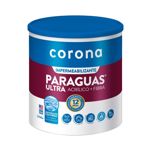 [ASI038] PARAGUAS ULTRA GRIS 1/4 GL CORONA