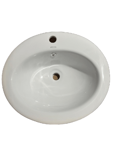[PLE049] LAVAMANOS TANZIS 51.7X46.7X19.6 CM BLANCO SEGUNDA LECCO