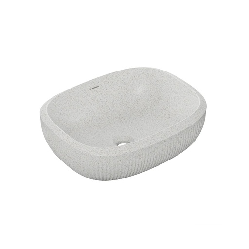 [PLV129] LAVAMANOS CASCADE VESSEL BLANCO ESTRELLADO TEXT. CORONA